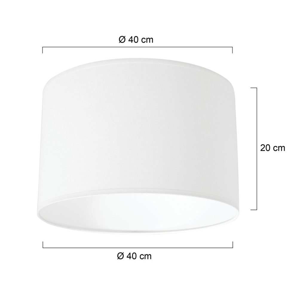 Moderne lampenkap witte stof Steinhauer  - Ø 40 cm - Afbeelding 6