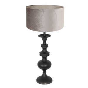 annelighting-tafellamp-lyons-zwart-metaalstof-ø40cm-e27-3483zw-1