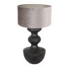 annelighting-tafellamp-lyons-zwart-houtveloursstof-ø40cm-e27-3476zw-1