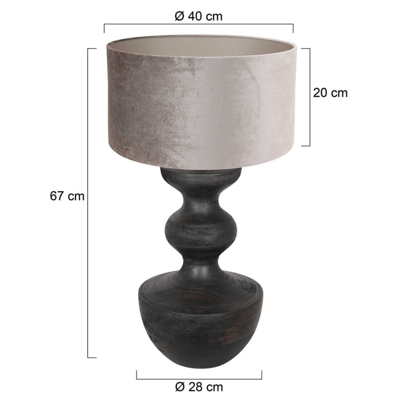 annelighting-tafellamp-lyons-zwart-houtveloursstof-ø40cm-e27-3476zw-1