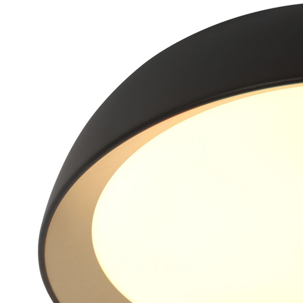 Chique Zwart Ringvormige LED Plafondlamp Steinhauer Mykty - Afbeelding 3