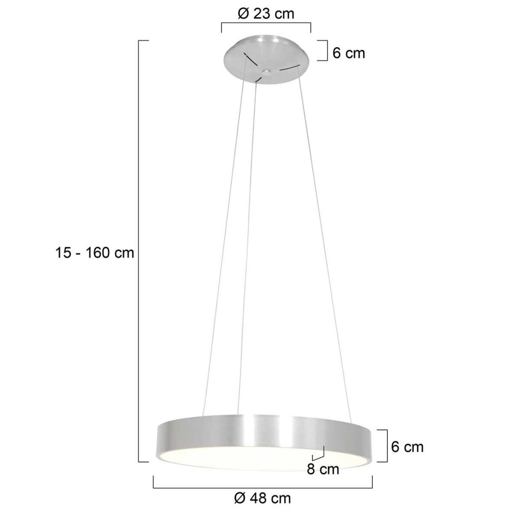 Cirkelvormige LED hanglamp Steinhauer Ringlede - Afbeelding 8