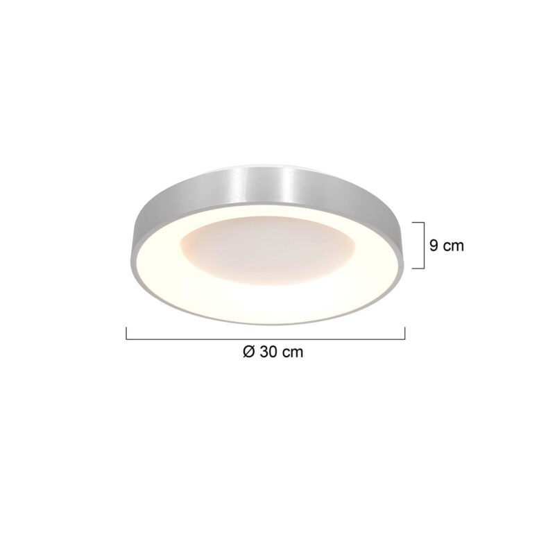 steinhauer-plafonniere-ringlede-zilver-kunststofmetaal-ø30cm-led-3086zi-1