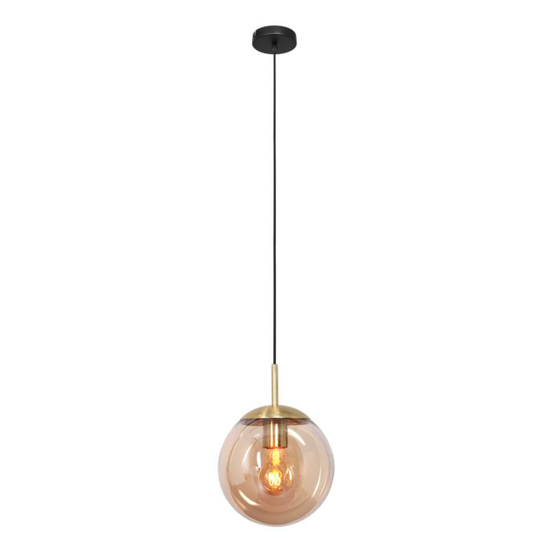 steinhauer-hanglamp-bolliqueled-amberkleurig-glasmetaal-ø30cm-e27-3498me-1