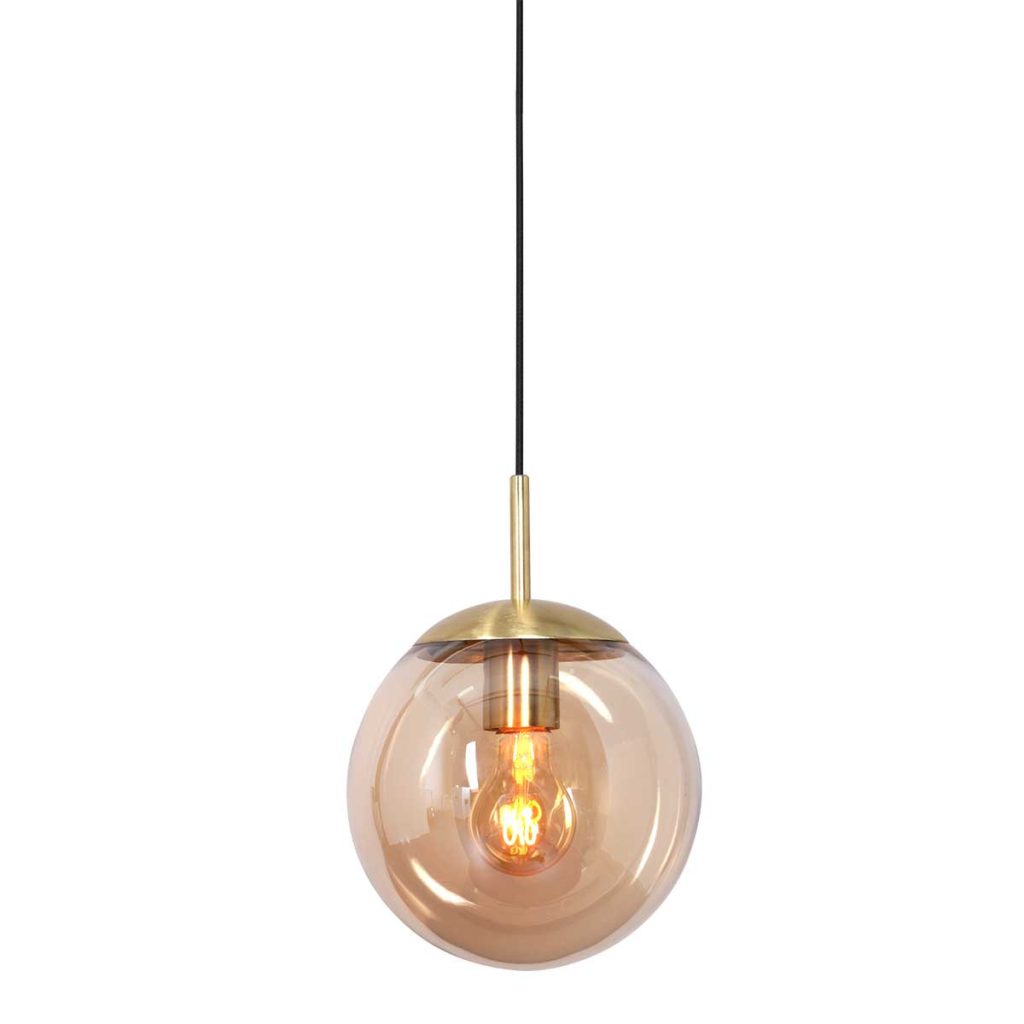 design-hanglamp-met-amber-glas-steinhauer-bollique-3498me