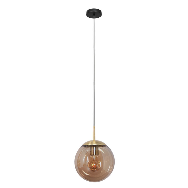 steinhauer-hanglamp-bolliqueled-amberkleurig-glasmetaal-ø30cm-e27-3498me-1