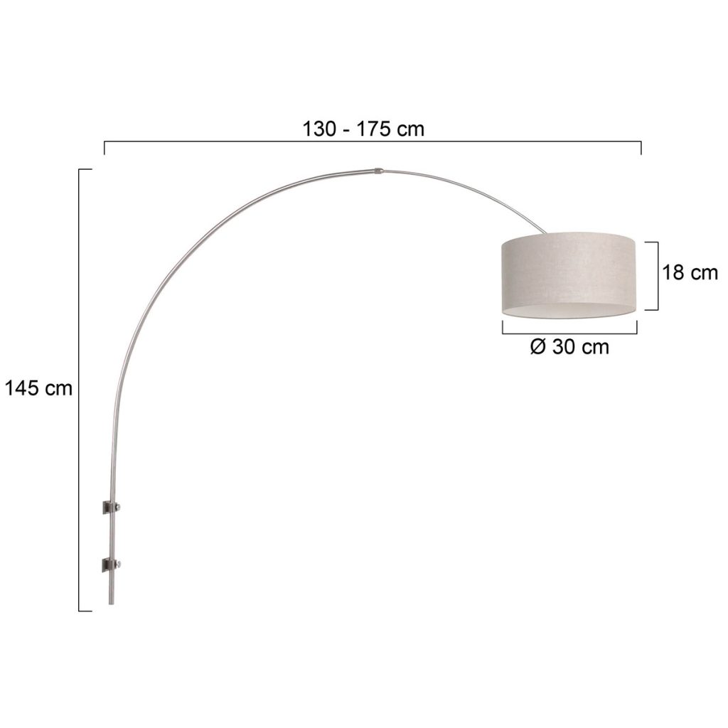 Design wandlamp met boog Steinhauer Sparkled light - Afbeelding 6