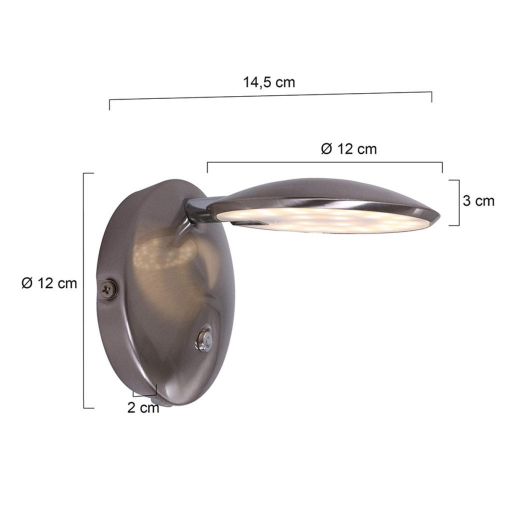 Dimbaar wandlampje Steinhauer Zenith led - Afbeelding 6