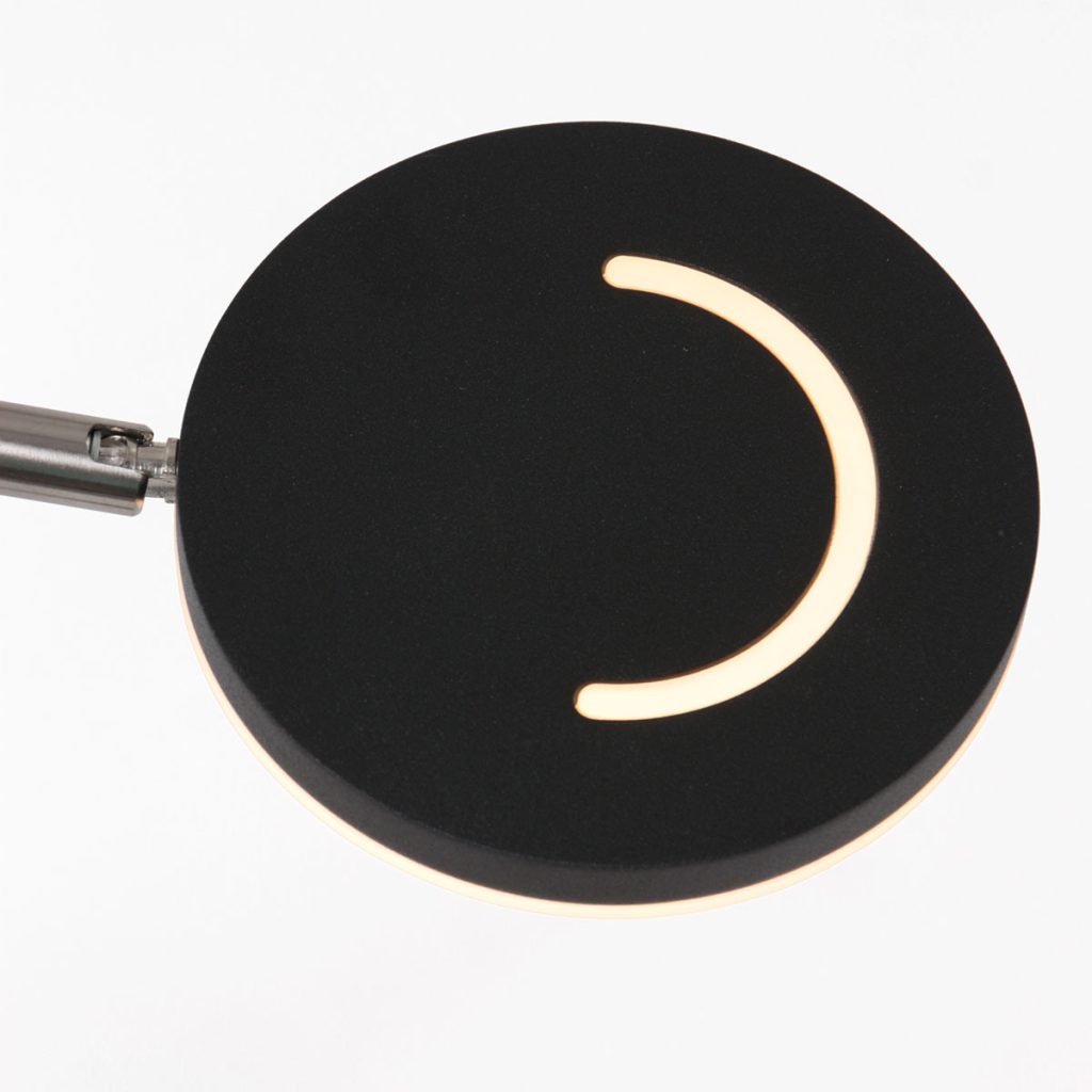 Flexibele ronde vloerlamp zwart Steinhauer Soleil - Afbeelding 12