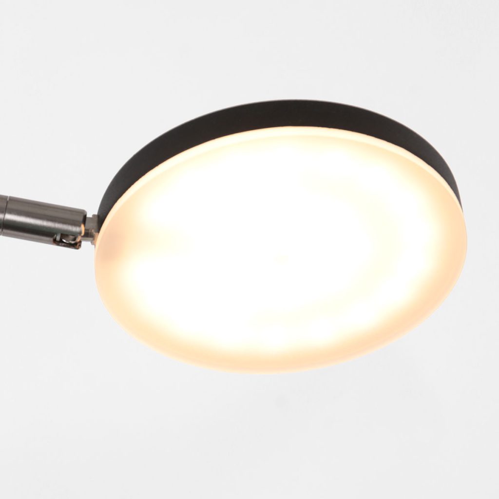 Flexibele ronde vloerlamp zwart Steinhauer Soleil - Afbeelding 15