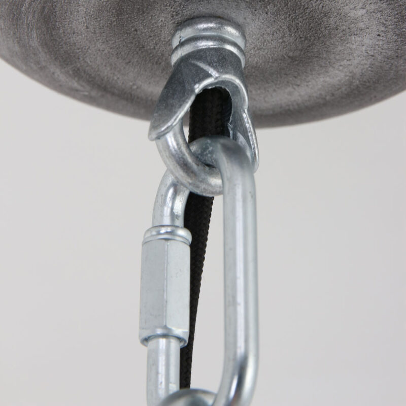 Industriële hanglamp metaal/glas petrol koepelvorm Steinhauer Bikkel - Afbeelding 11