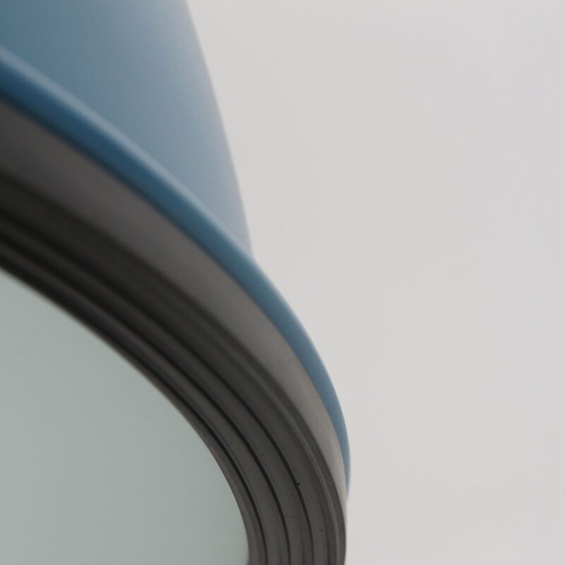 Industriële hanglamp metaal/glas petrol koepelvorm Steinhauer Bikkel - Afbeelding 10