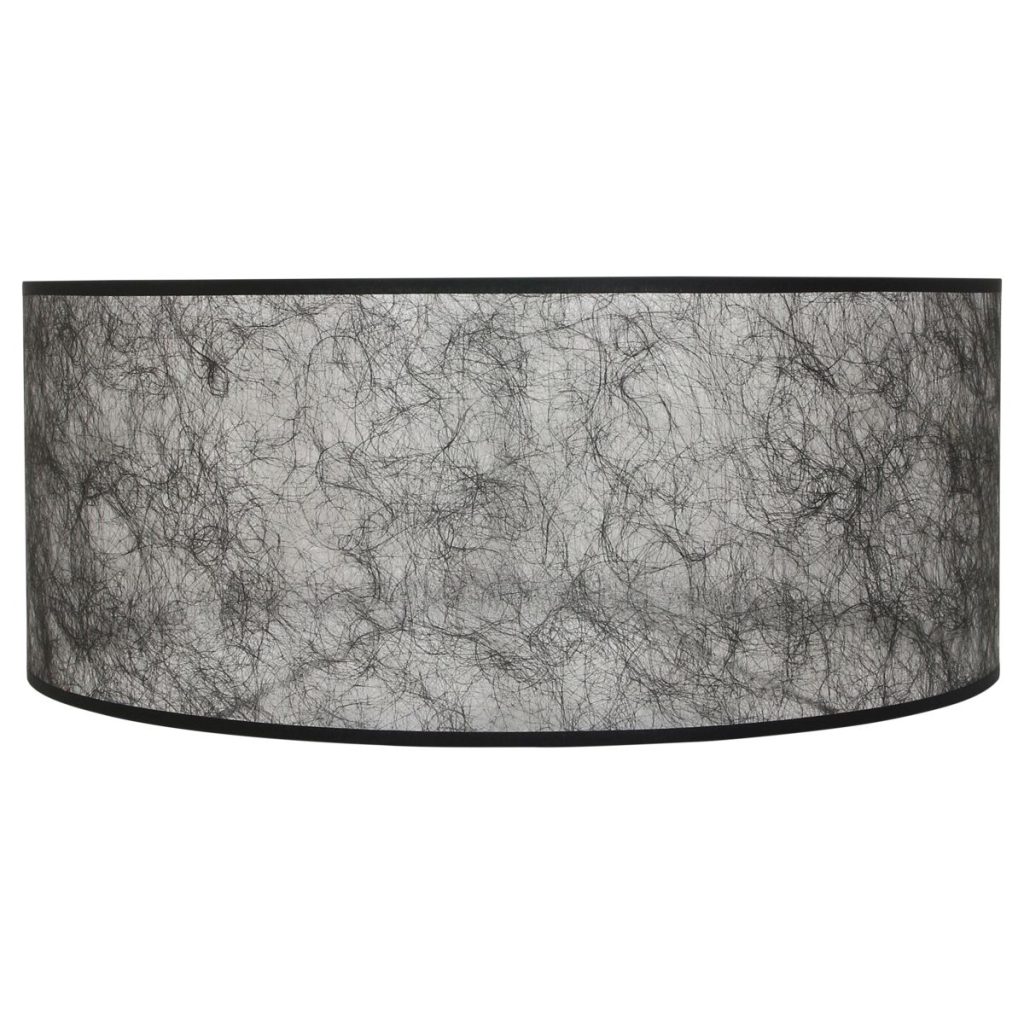 Moderne zwarte stoffen lampenkap Steinhauer  - Ø 50 cm - Afbeelding 2