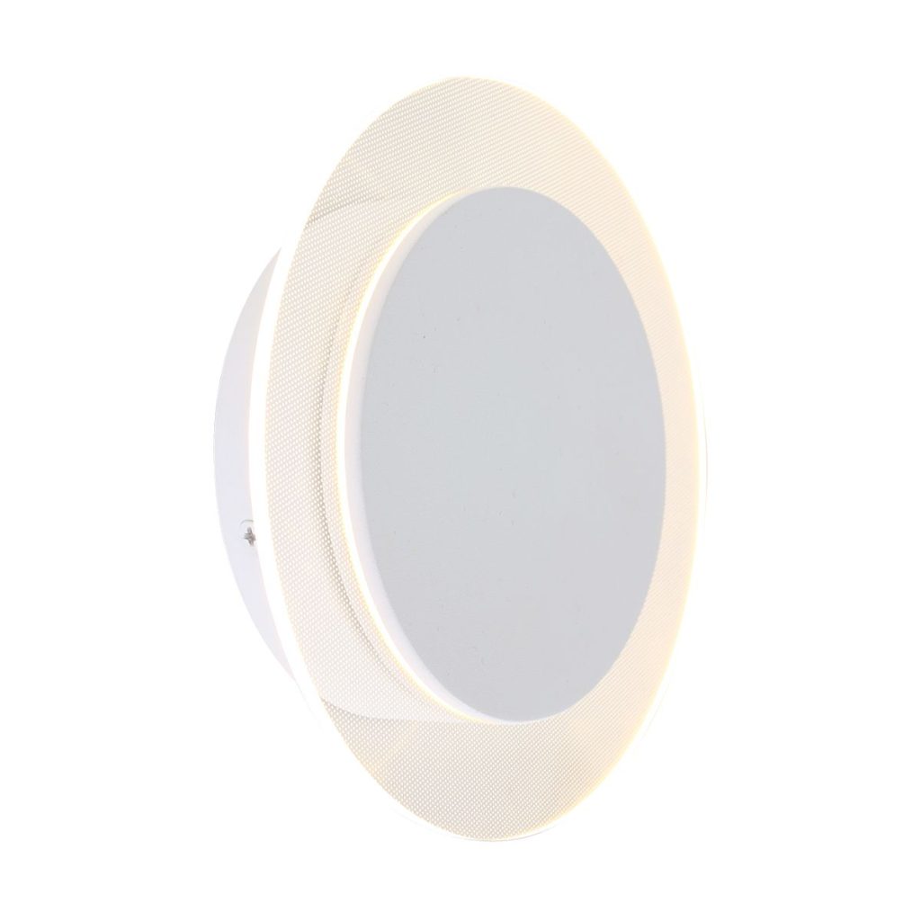 Moderne witte metalen kunststof wandlamp Steinhauer Lido - Afbeelding 11
