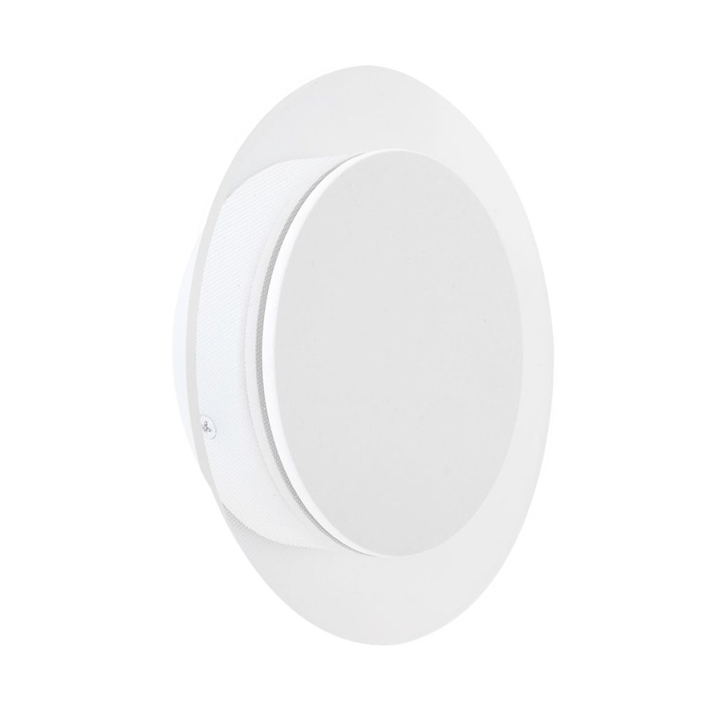 Moderne witte metalen kunststof wandlamp Steinhauer Lido - Afbeelding 12