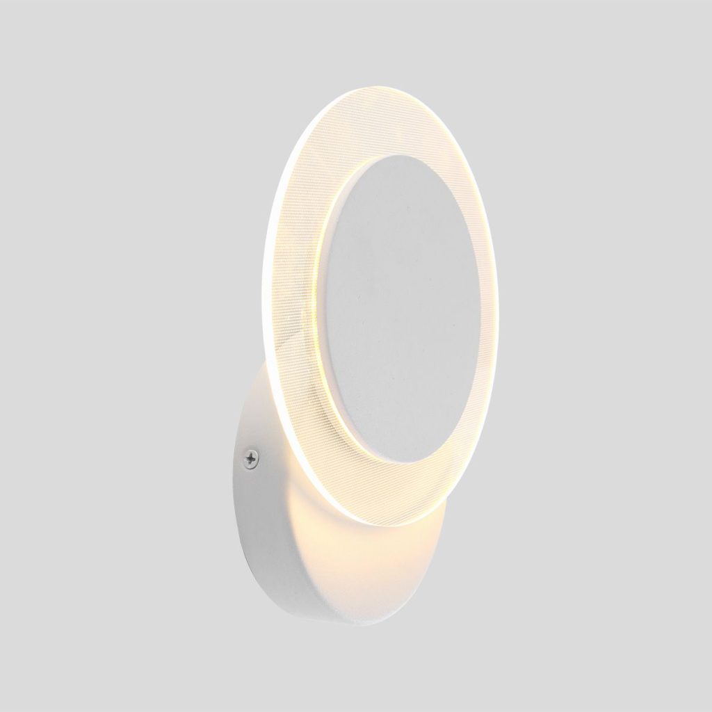 Moderne witte metalen kunststof wandlamp Steinhauer Lido - Afbeelding 19