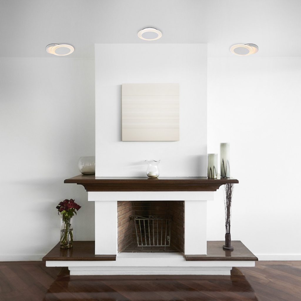 Moderne witte metalen kunststof wandlamp Steinhauer Lido - Afbeelding 4