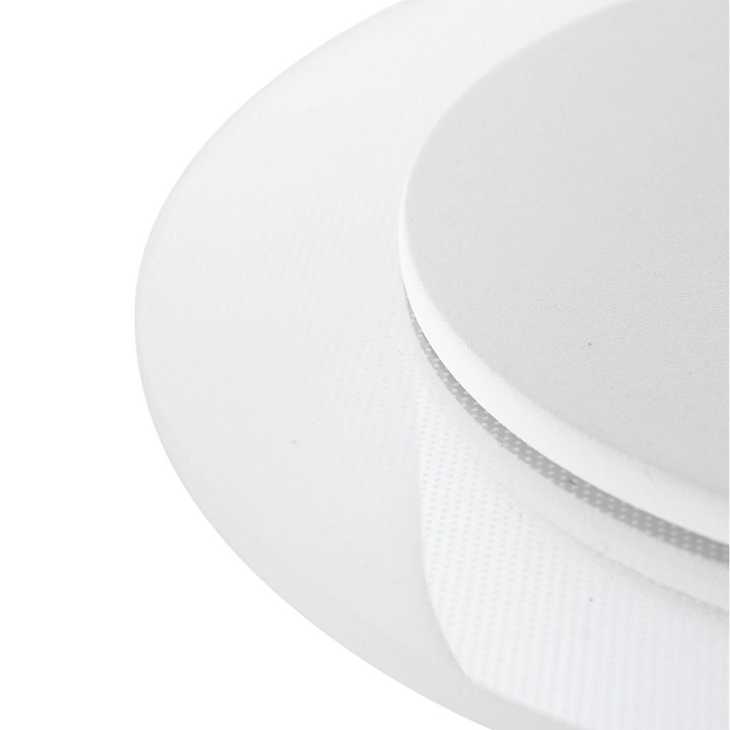 Moderne witte metalen kunststof wandlamp Steinhauer Lido - Afbeelding 6