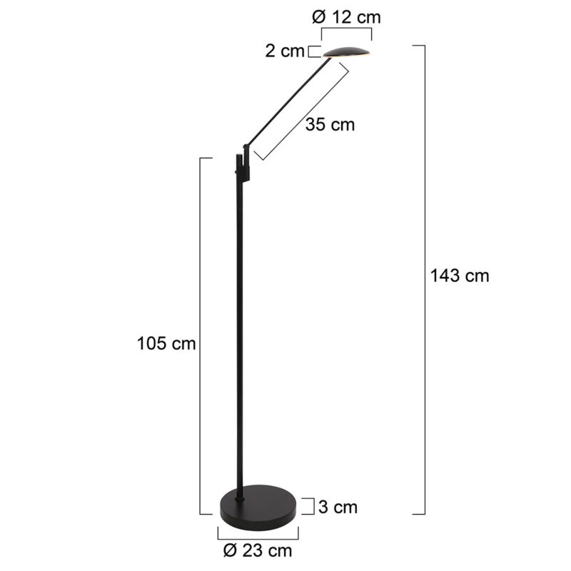 steinhauer-vloerlamp-daphne-zwart-metaal-designlamp-led-3393zw-1