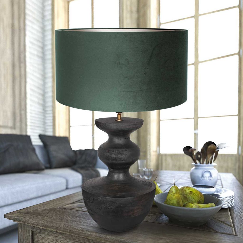 annelighting-tafellamp-lyons-zwart-houtveloursstof-ø40cm-e27-3480zw-1