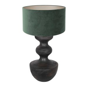 annelighting-tafellamp-lyons-zwart-houtveloursstof-ø40cm-e27-3480zw-1