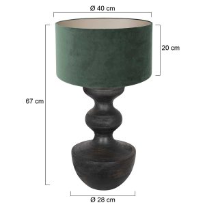 annelighting-tafellamp-lyons-zwart-houtveloursstof-ø40cm-e27-3480zw-1