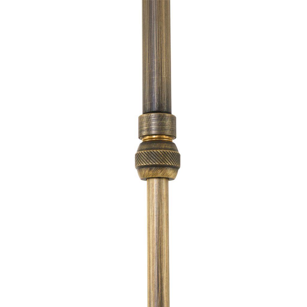 Bronzen 3-lichts hanglamp gemarmerd glas Steinhauer Capri - Afbeelding 5