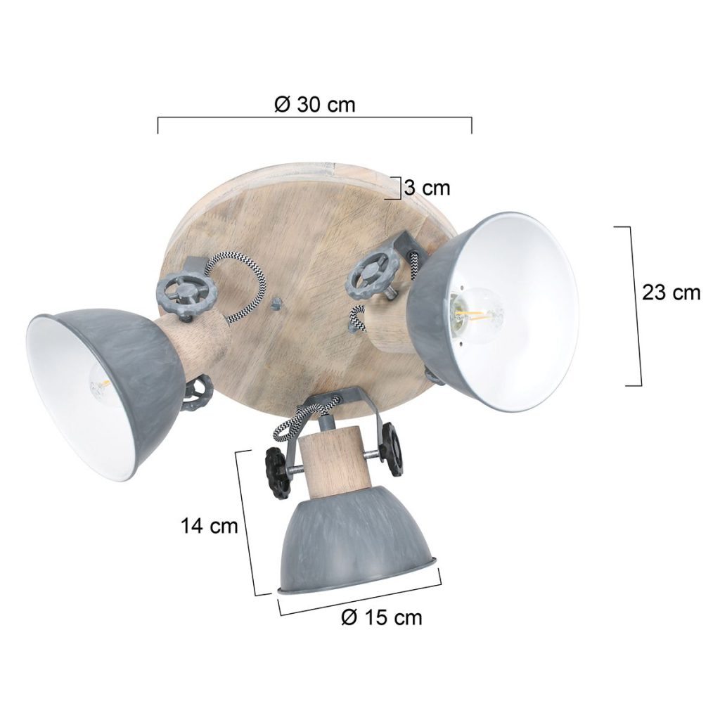 mexlite-spot-gearwood-grijs-metaalrubberwood-ø38cm-e27-3063gr-1