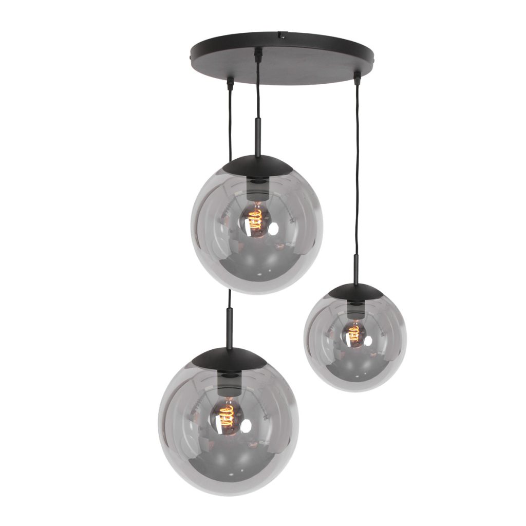 Drielichts rookglazen bollamp Steinhauer Bollique led - Afbeelding 2