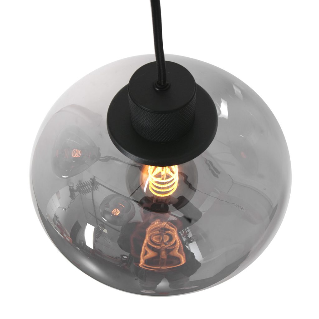 Moderne glazen zwarte metalen hanglamp Steinhauer Reflexion - Afbeelding 14