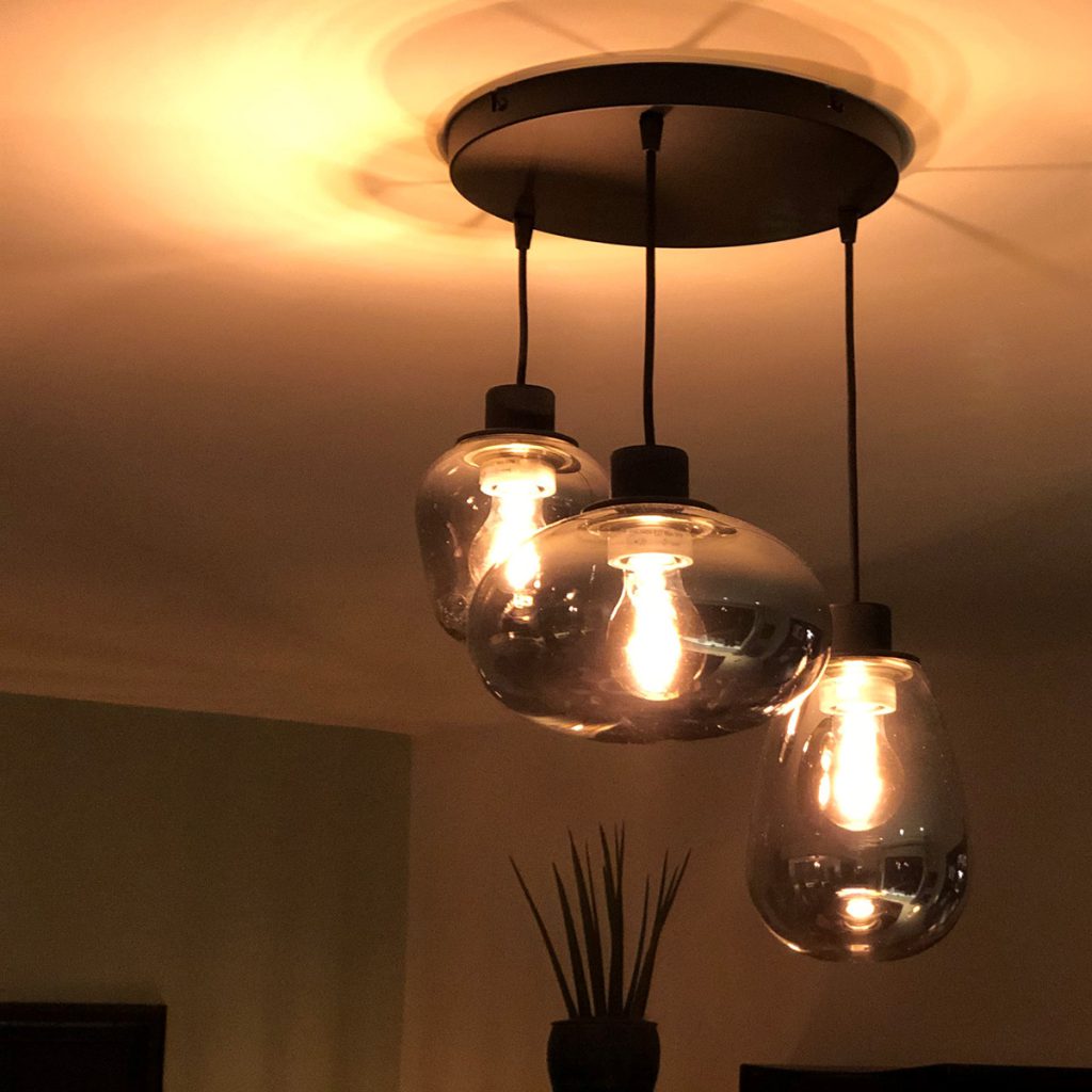 Moderne glazen zwarte metalen hanglamp Steinhauer Reflexion - Afbeelding 4