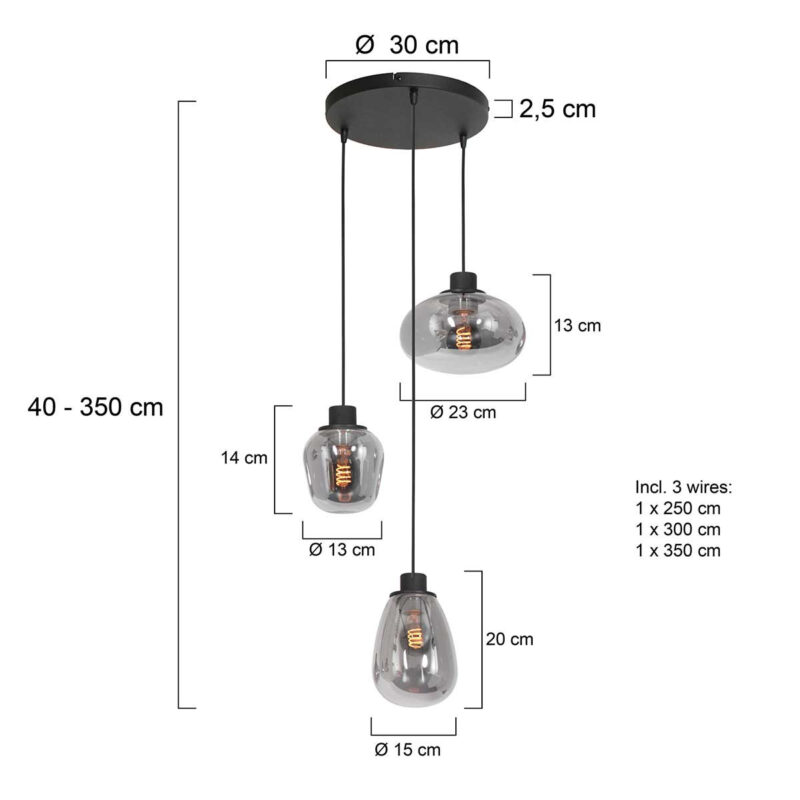 steinhauer-hanglamp-reflexion-zwart-glasmetaal-ø30cm-e27-3079zw-1