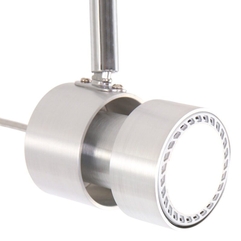 Moderne metalen spot staal Steinhauer Natasja led - Afbeelding 4