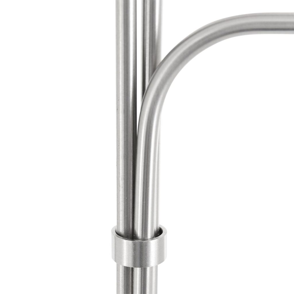 Klassieke stalen metalen glazen vloerlamp Steinhauer Tallerken - Afbeelding 12