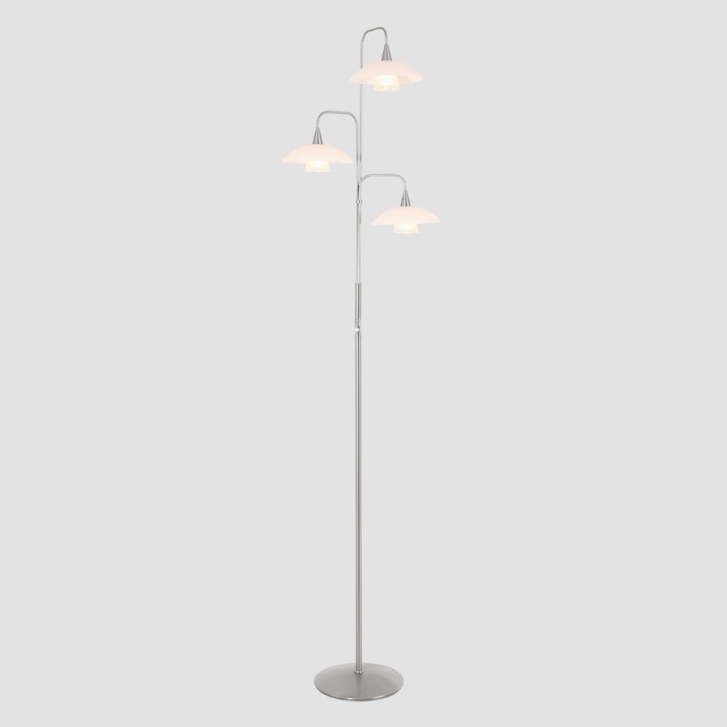 Klassieke stalen metalen glazen vloerlamp Steinhauer Tallerken - Afbeelding 15