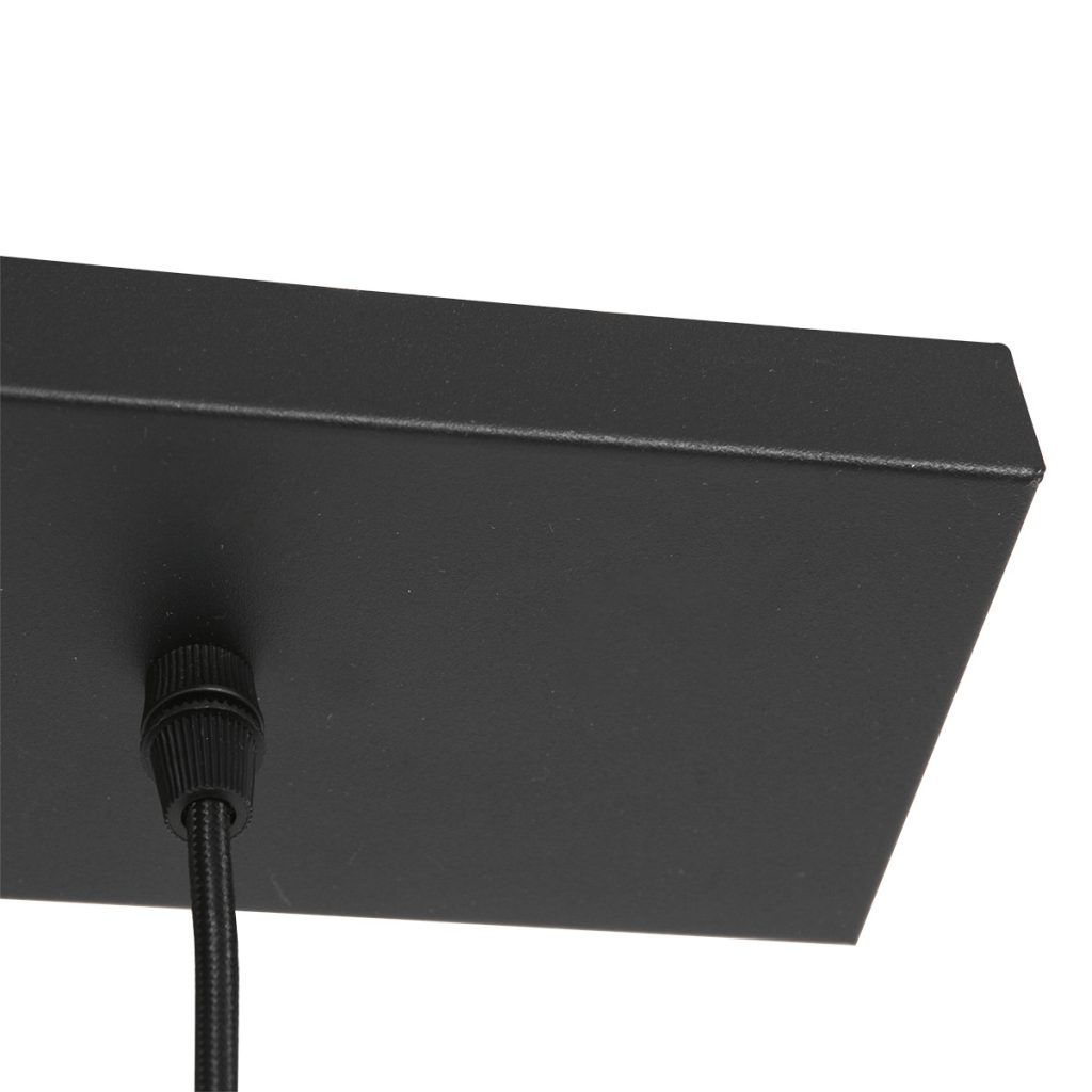 Drielichts zwarte hanglamp rookglazen bollen Steinhauer Bollique led - Afbeelding 12