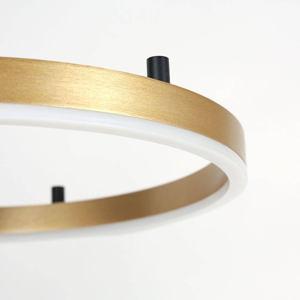 Elegante Matzwarte Plafondlamp met Goud Accent Steinhauer Mykty - Afbeelding 6
