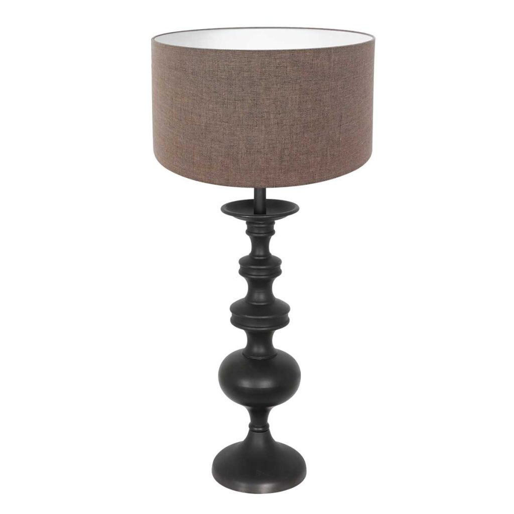 annelighting-tafellamp-lyons-zwart-houtlinnen-ø40cm-e27-3486zw-1