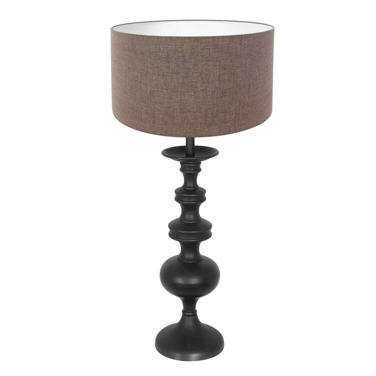elegante-schemerlamp-tafellamp-anne-light-&-home-lyons-grijs-en-zwart-3486zw