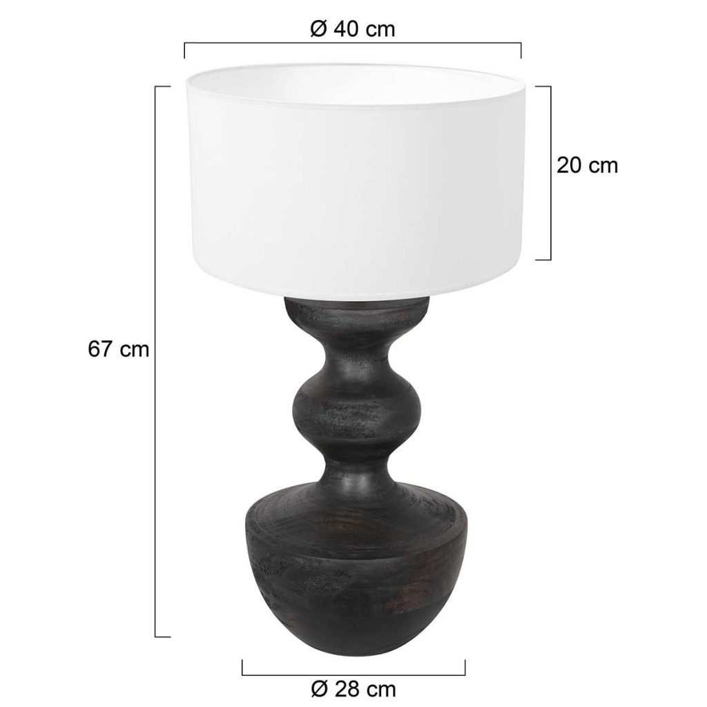 annelighting-tafellamp-lyons-zwart-houtlinnen-ø40cm-e27-3475zw-1