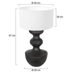 annelighting-tafellamp-lyons-zwart-houtlinnen-ø40cm-e27-3475zw-1