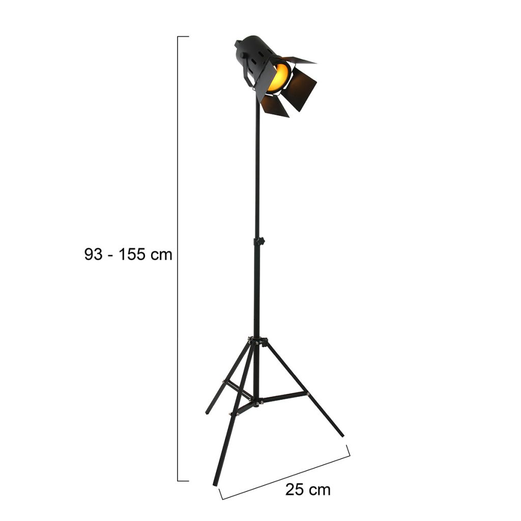 mexlite-vloerlamp-carree-zwart-metaal-ø45cm-e27-1577zw-1