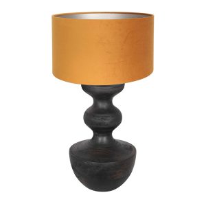 annelighting-tafellamp-lyons-zwart-houtveloursstof-ø40cm-e27-3477zw-1