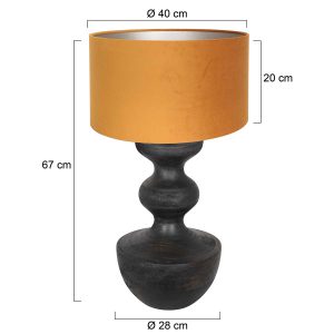 annelighting-tafellamp-lyons-zwart-houtveloursstof-ø40cm-e27-3477zw-1