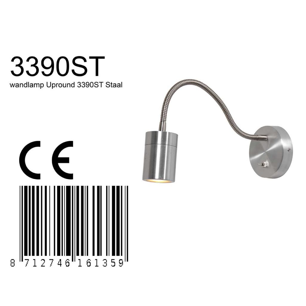 mexlite-wandlamp-upround-staal-metaalstaal-bedlampje-gu10-3390st-1