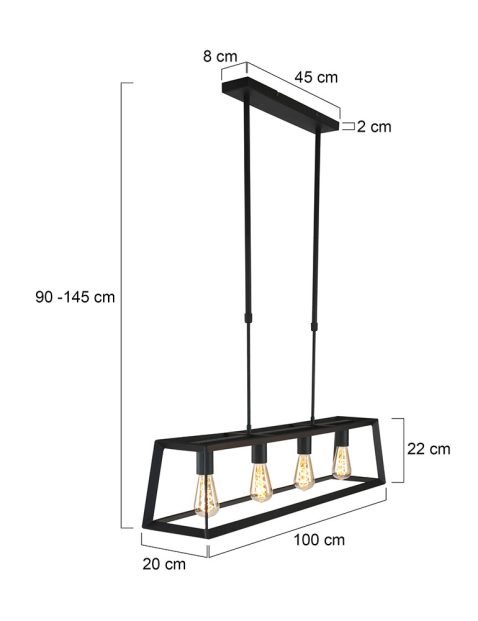 mexlite-hanglamp-buckley-zwart-metaal-groteeettafellamp-e27-1705zw-1