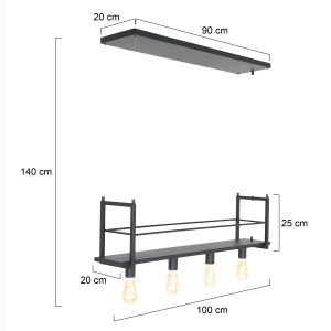 mexlite-hanglamp-buckley-zwart-metaal-groteeettafellamp-e27-2983zw-1