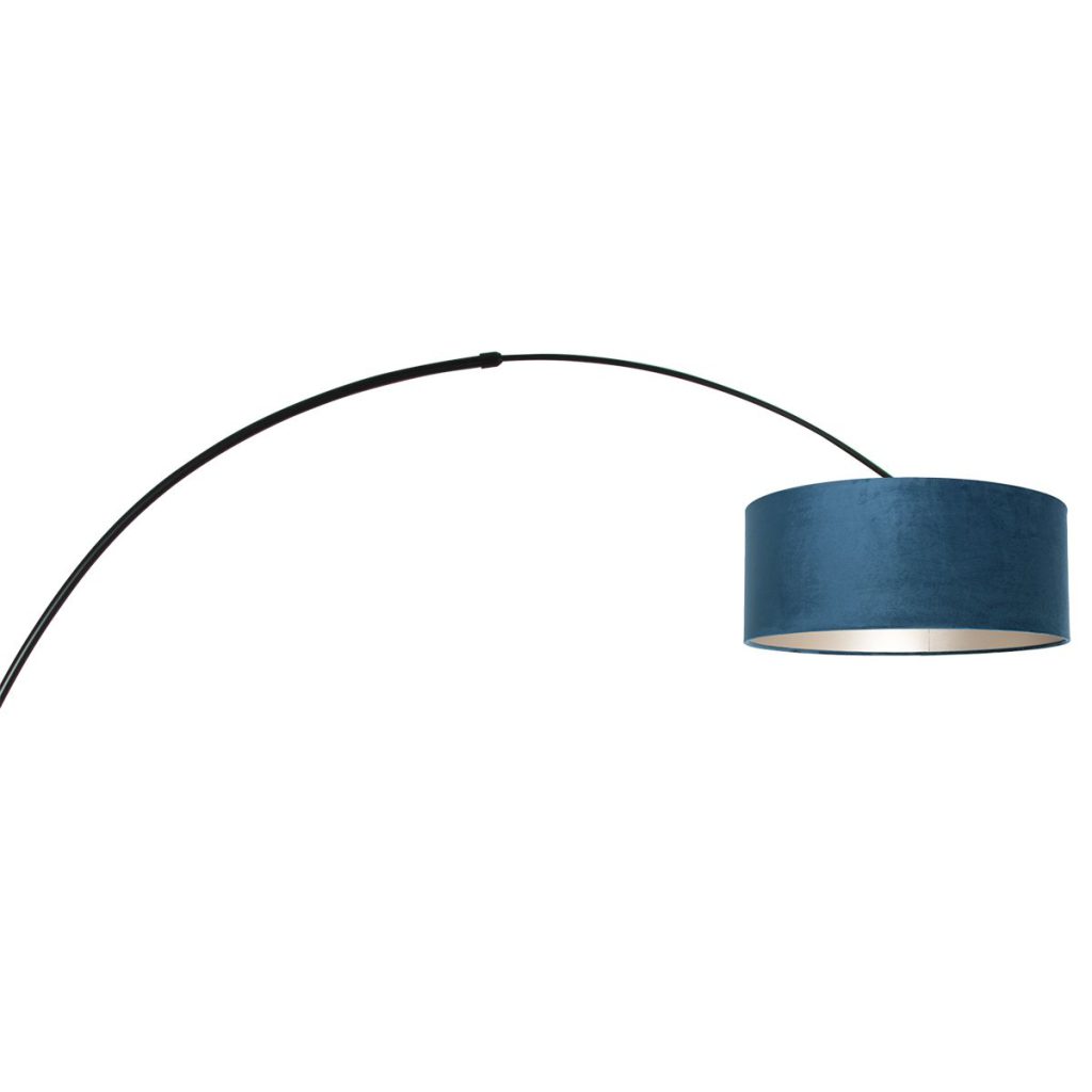 Gebogen vloerlamp met blauwe kap Steinhauer Sparkled light - Afbeelding 15