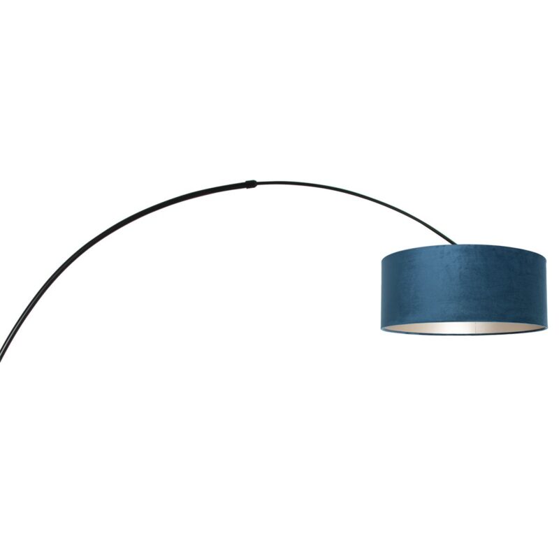 Gebogen vloerlamp met blauwe kap Steinhauer Sparkled light - Afbeelding 15