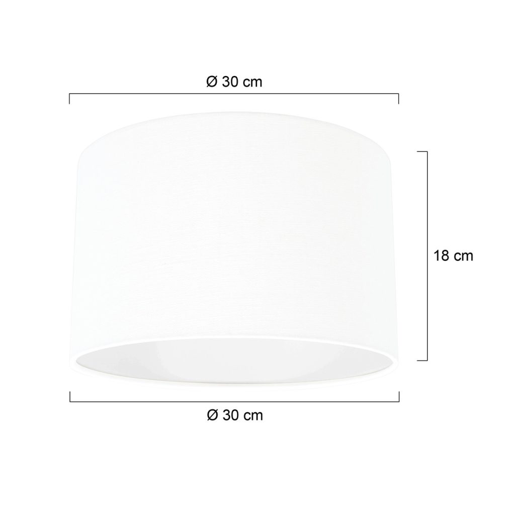 Moderne lampenkap witte stof Steinhauer  - Ø 30 cm - Afbeelding 6
